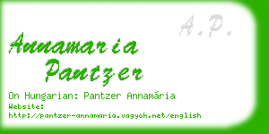 annamaria pantzer business card